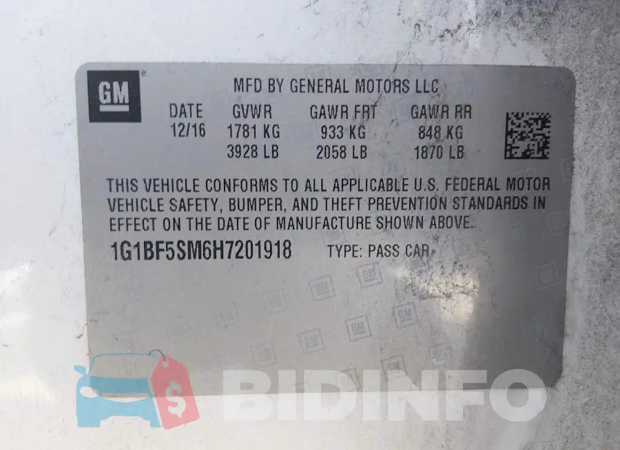 1G1BF5SM6H7201918 Photo# 9
