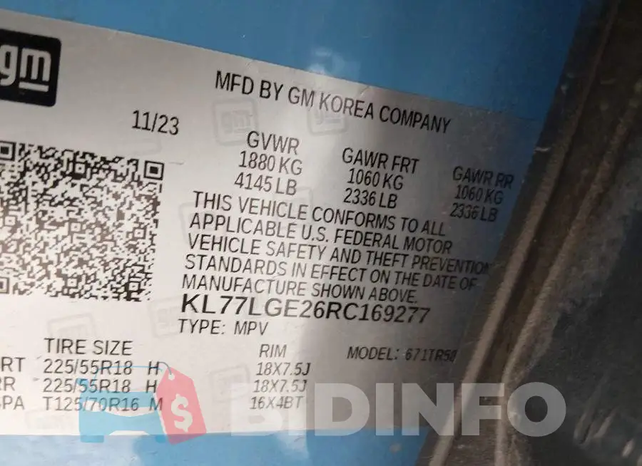 KL77LGE26RC169277 Photo# 9
