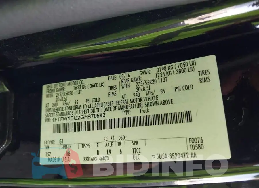1FTFW1EG2GFB70582 Photo# 9