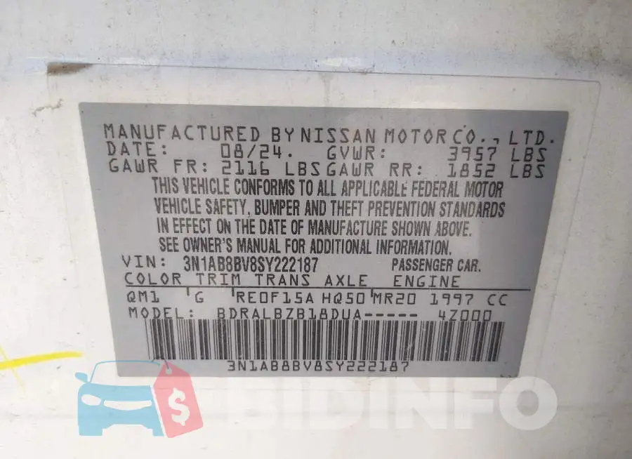 3N1AB8BV8SY222187 Photo# 9