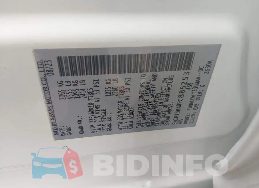 5N1BT3BA8PC885253 Photo# 9