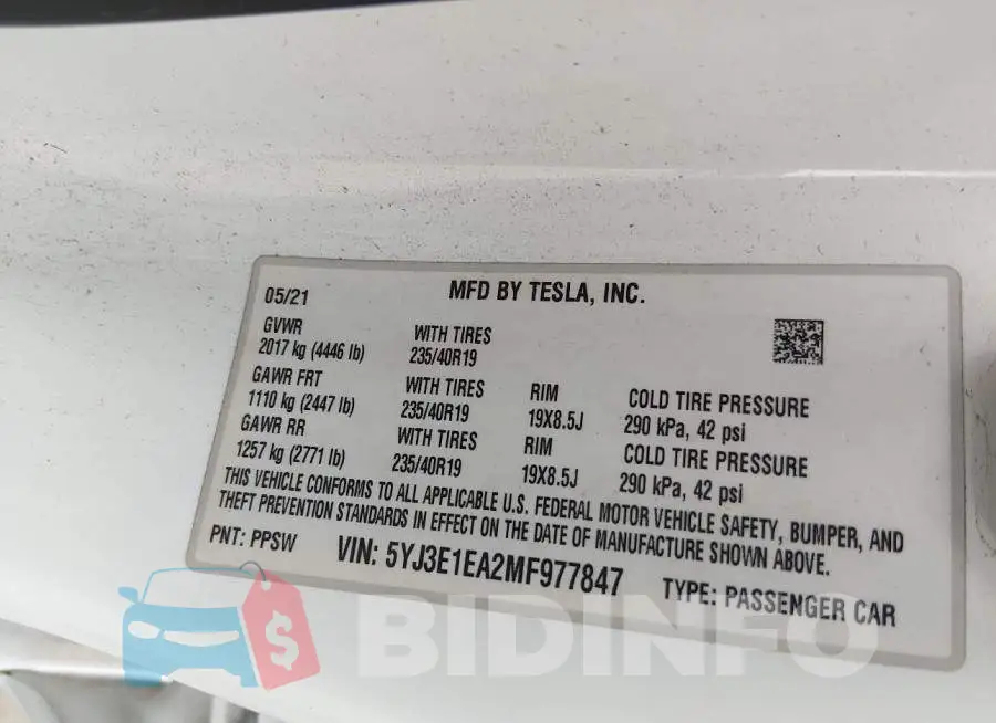 5YJ3E1EA2MF977847 Photo# 9