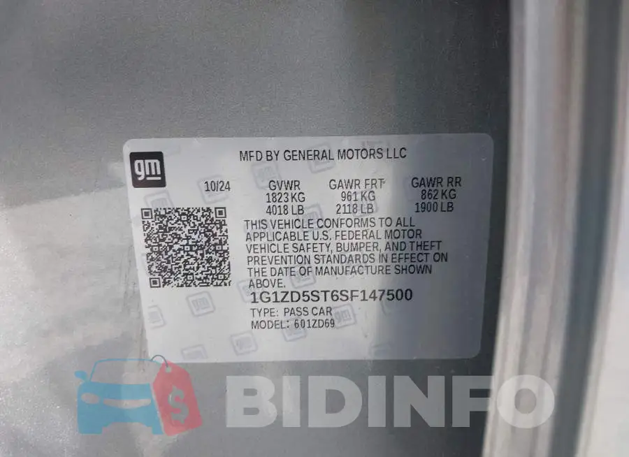 1G1ZD5ST6SF147500 Photo# 9
