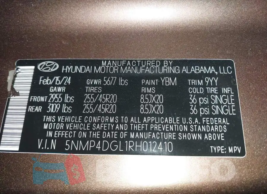 5NMP4DGL1RH012410 Photo# 9