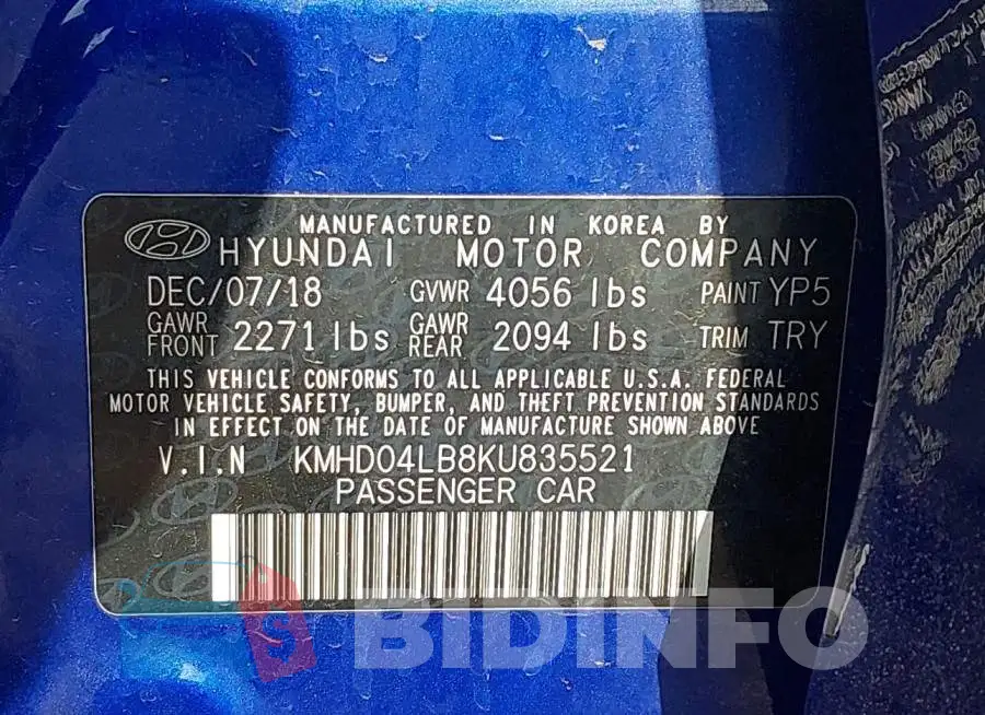 KMHD04LB8KU835521 Photo# 9