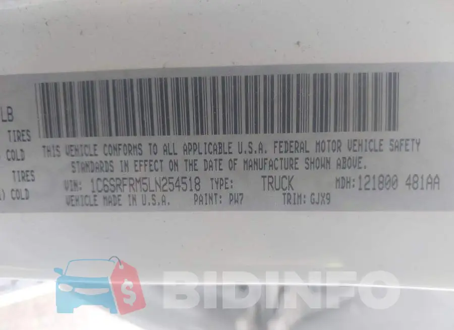 1C6SRFRM5LN254518 Photo# 9