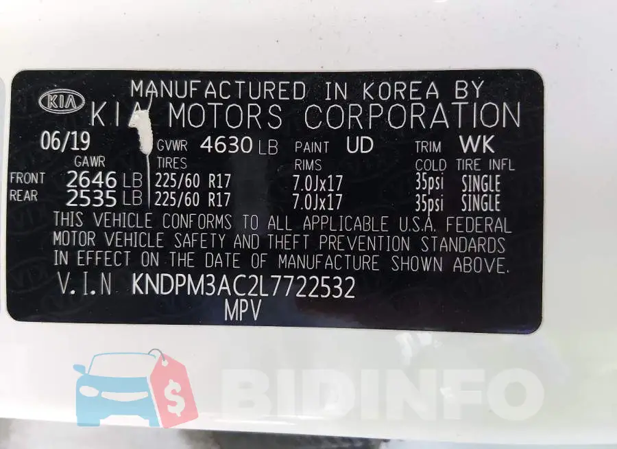 KNDPM3AC2L7722532 Photo# 9