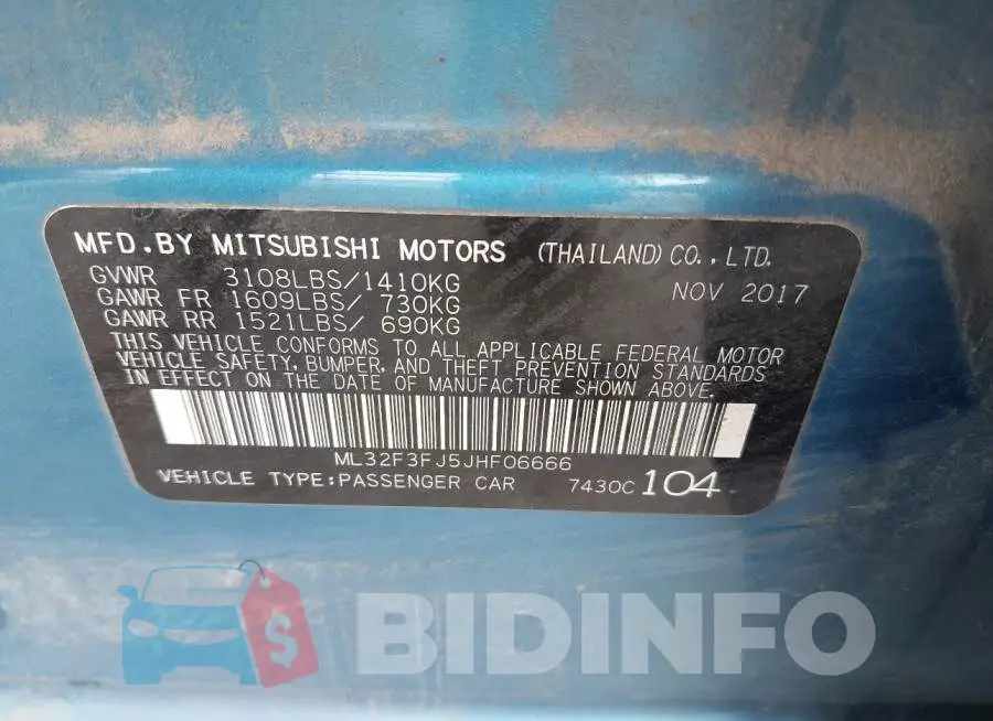 ML32F3FJ5JHF06666 Photo# 9