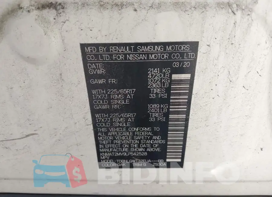 KNMAT2MV9LP542528 Photo# 9