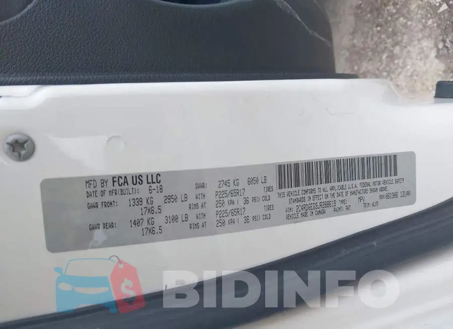 2C4RDGEG9JR288618 Photo# 9