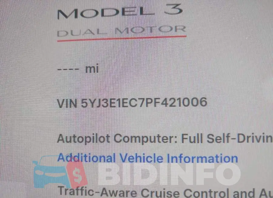 5YJ3E1EC7PF421006 Photo# 9