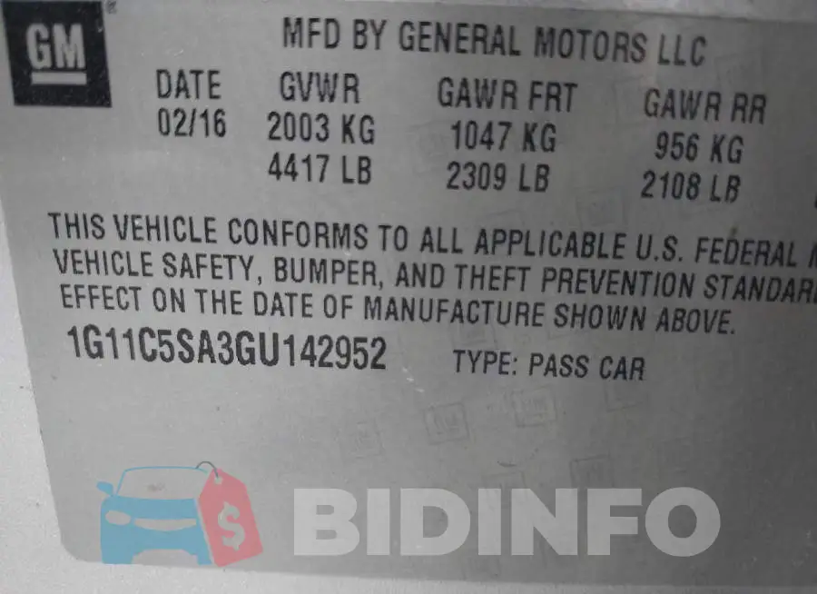 1G11C5SA3GU142952 Photo# 9
