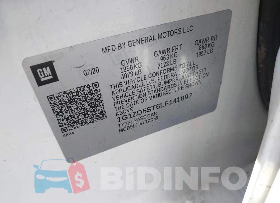 1G1ZD5ST6LF141097 Photo# 9