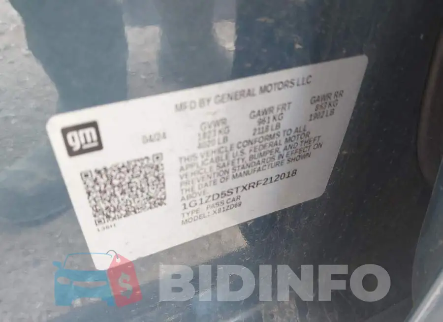 1G1ZD5STXRF212018 Photo# 9