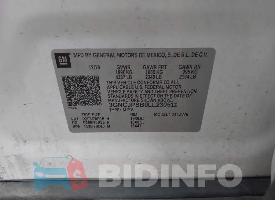 3GNCJPSB0LL230511 Photo# 9