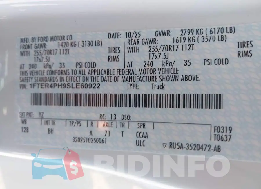 1FTER4PH9SLE60922 Photo# 9