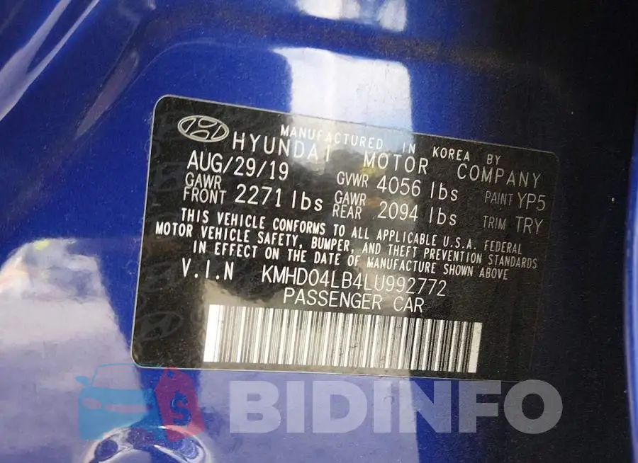 KMHD04LB4LU992772 Photo# 9