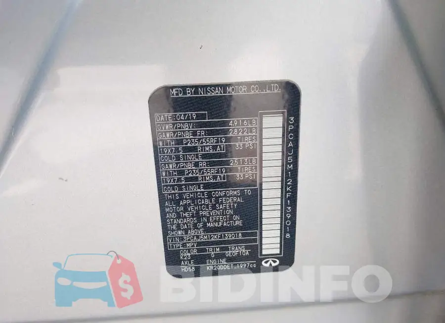 3PCAJ5M12KF139018 Photo# 9