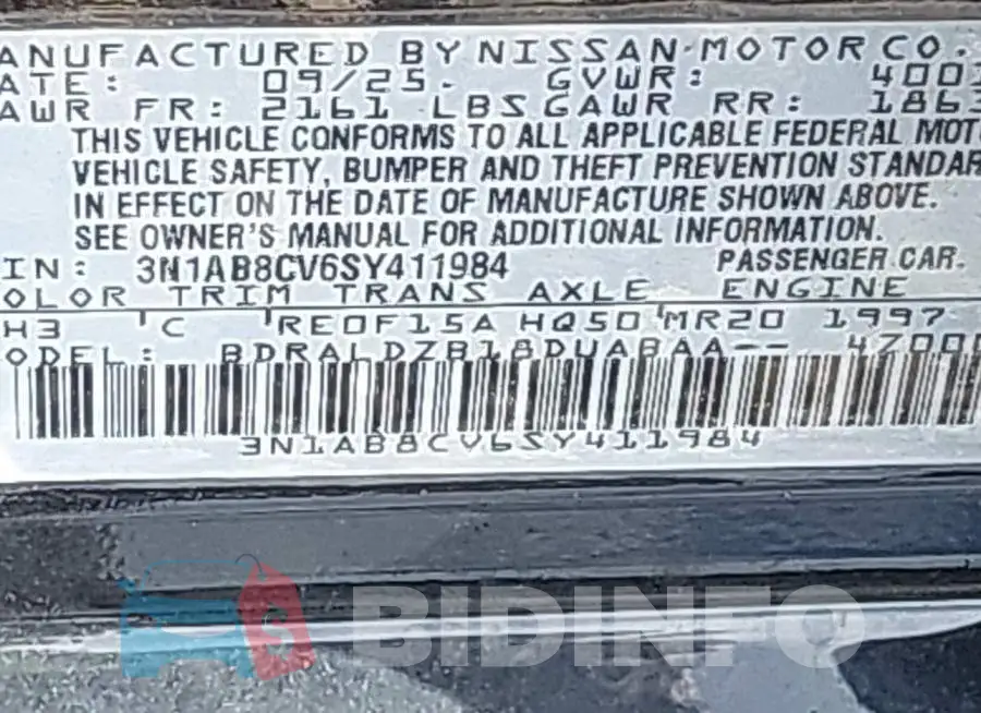 3N1AB8CV6SY411984 Photo# 9