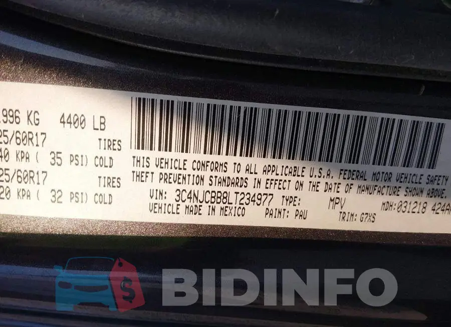 3C4NJCBB8LT234977 Photo# 9