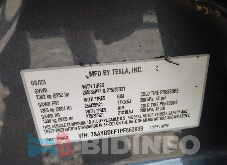 7SAYGDEF1PF863939 Photo# 9