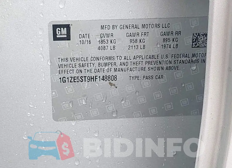 1G1ZE5ST9HF148808 Photo# 18