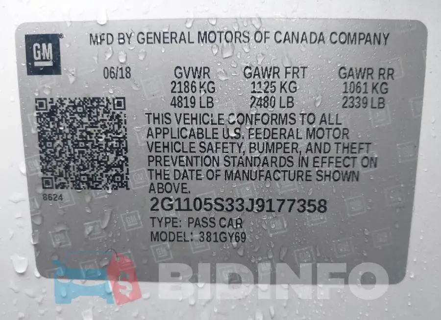 2G1105S33J9177358 Photo# 9