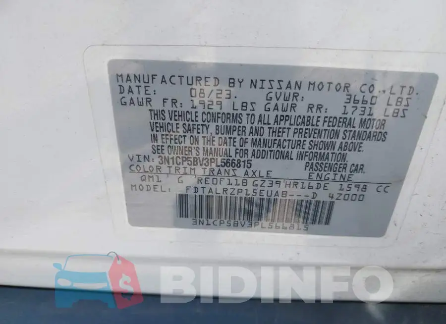 3N1CP5BV3PL566815 Photo# 9