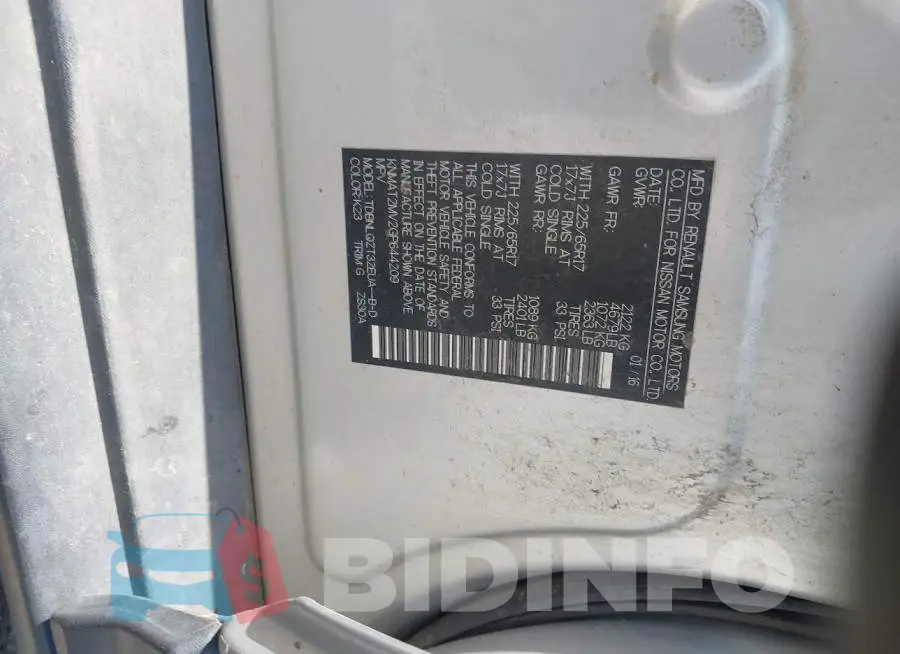 KNMAT2MV2GP644209 Photo# 9