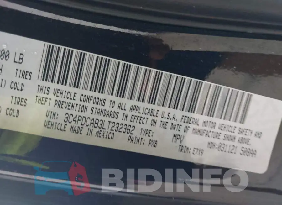 3C4PDCAB3LT232362 Photo# 9