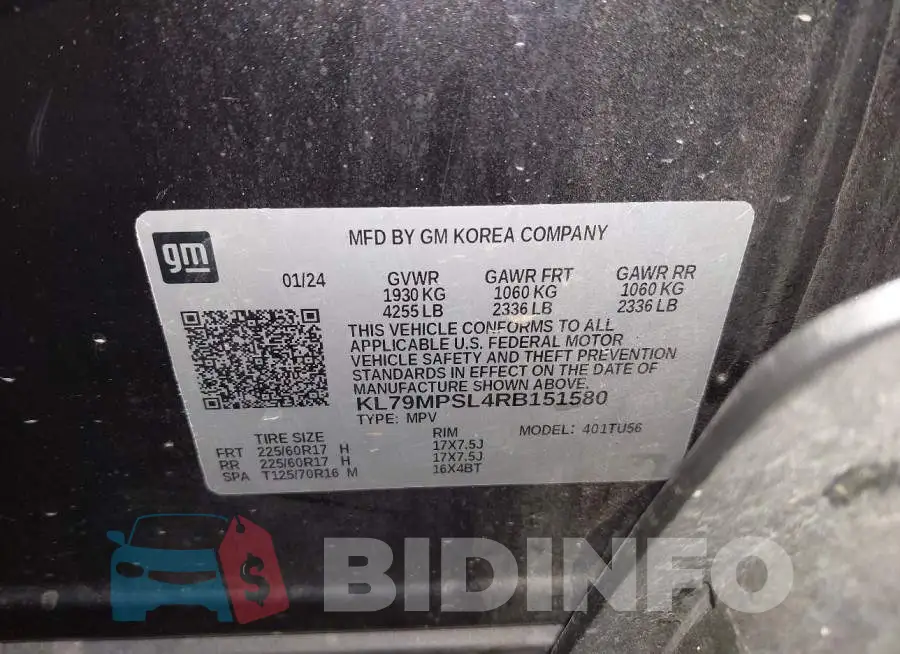 KL79MPSL4RB151580 Photo# 9