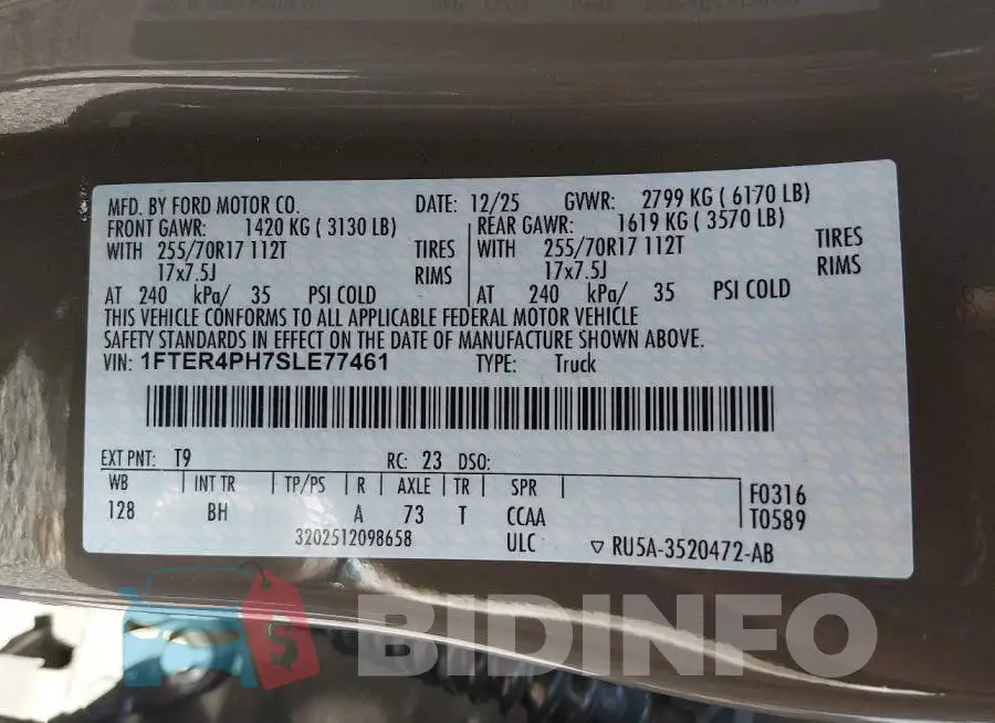 1FTER4PH7SLE77461 Photo# 9