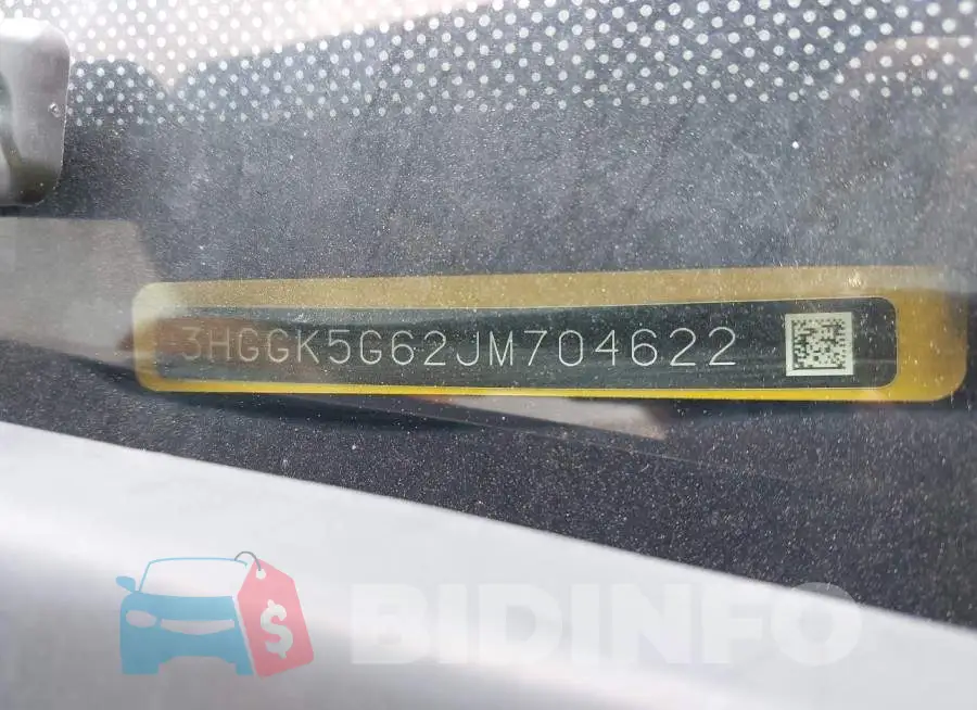 3HGGK5G62JM704622 Photo# 9