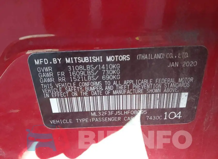 ML32F3FJ5LHF08095 Photo# 9