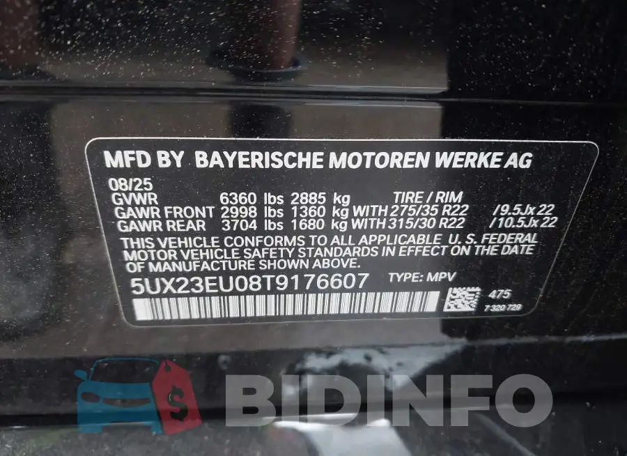 5UX23EU08T9176607 Photo# 9
