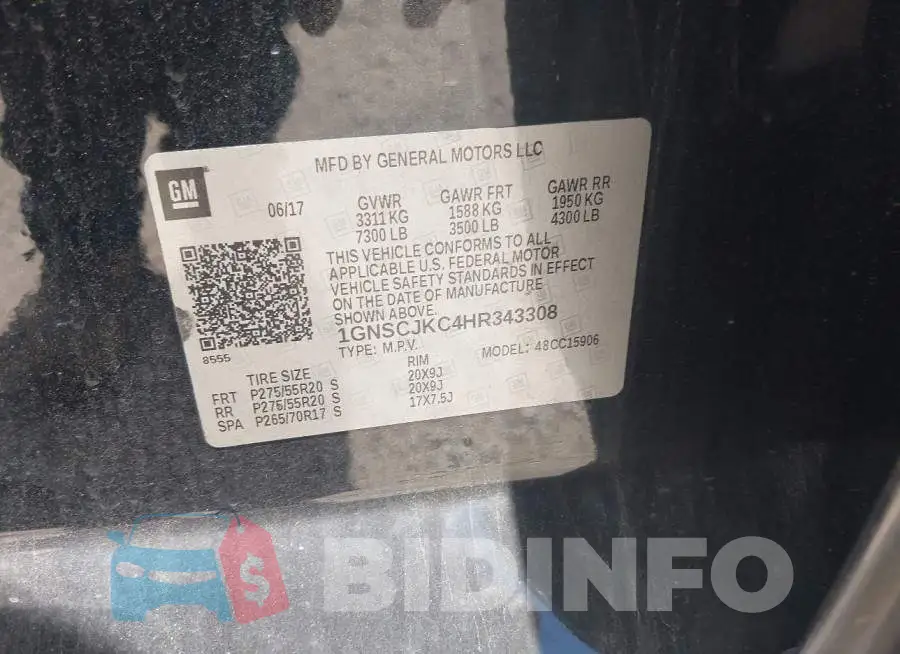 1GNSCJKC4HR343308 Photo# 9