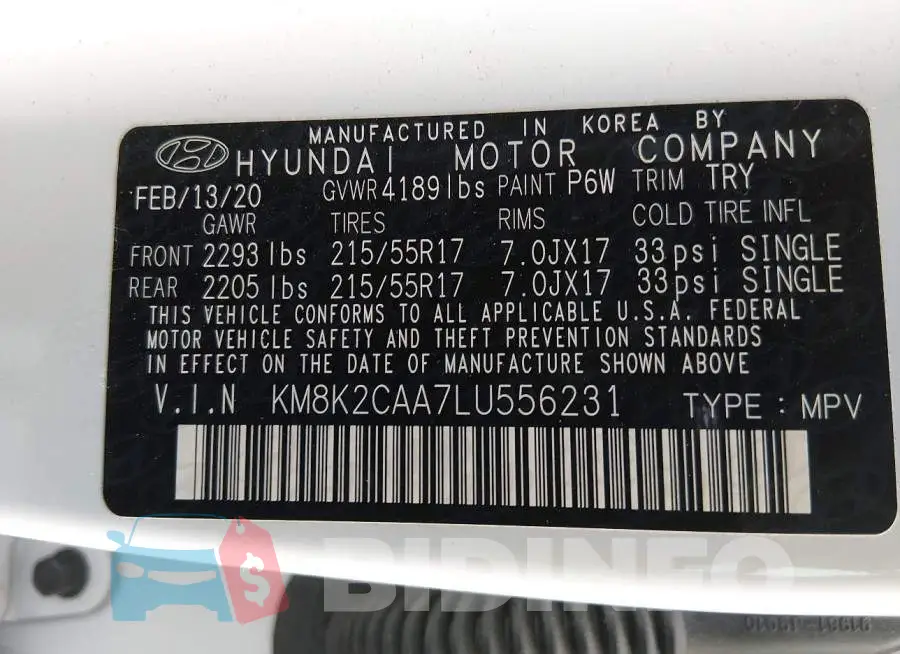 KM8K2CAA7LU556231 Photo# 9