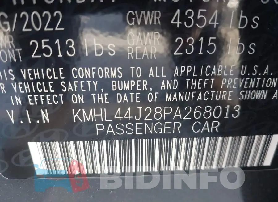 KMHL44J28PA268013 Photo# 9
