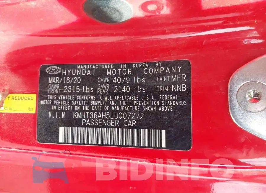 KMHT36AH5LU007272 Photo# 9