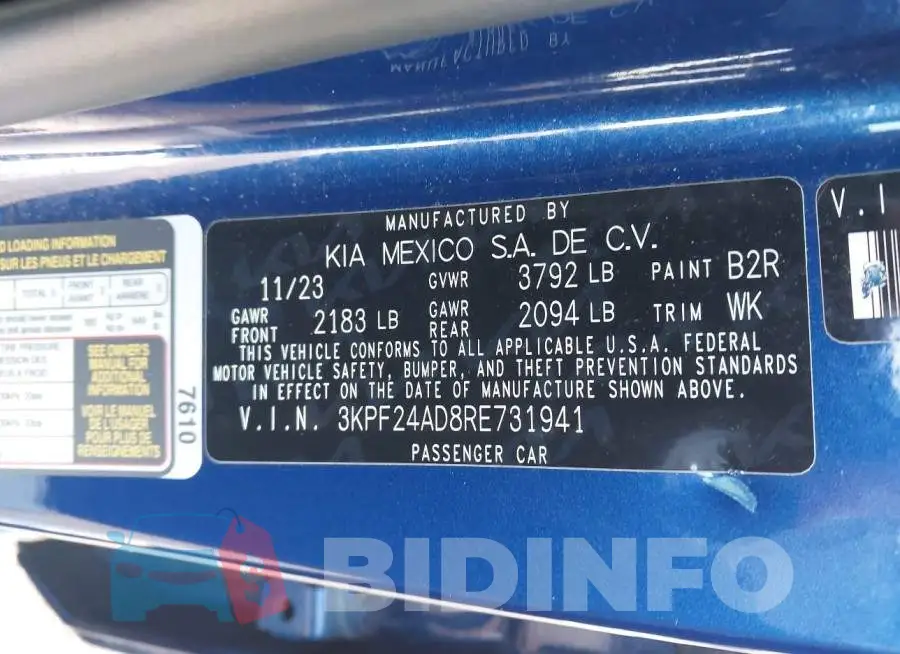 3KPF24AD8RE731941 Photo# 9