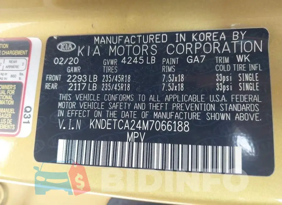 KNDETCA24M7066188 Photo# 9