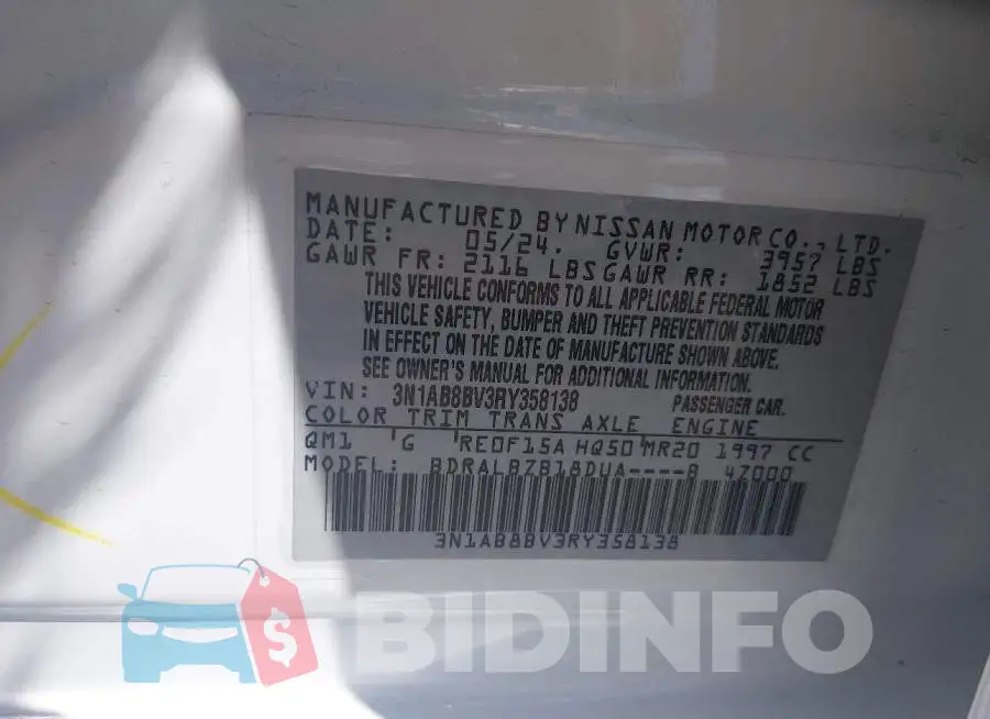 3N1AB8BV3RY358138 Photo# 9