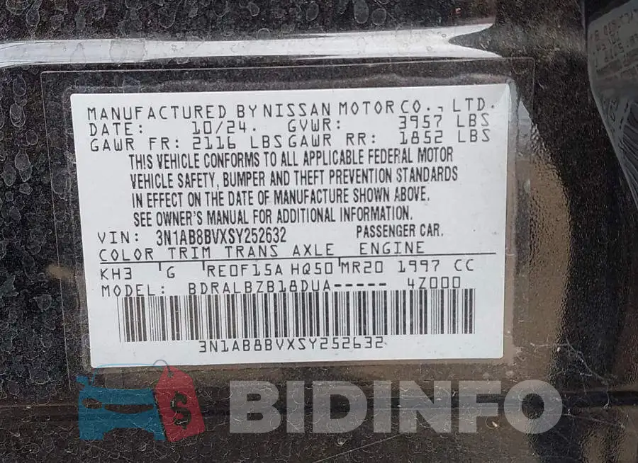 3N1AB8BVXSY252632 Photo# 9