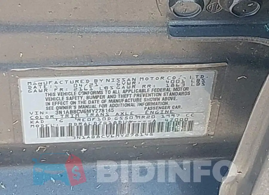3N1AB8CV6MY278145 Photo# 9