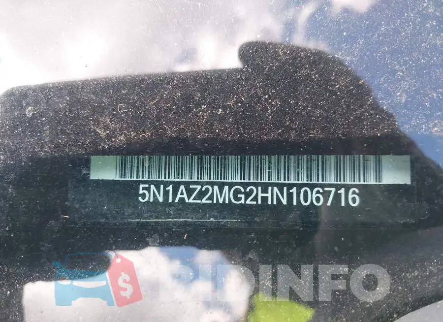 5N1AZ2MG2HN106716 Photo# 19