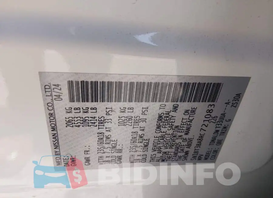 5N1BT3BA8RC721083 Photo# 9