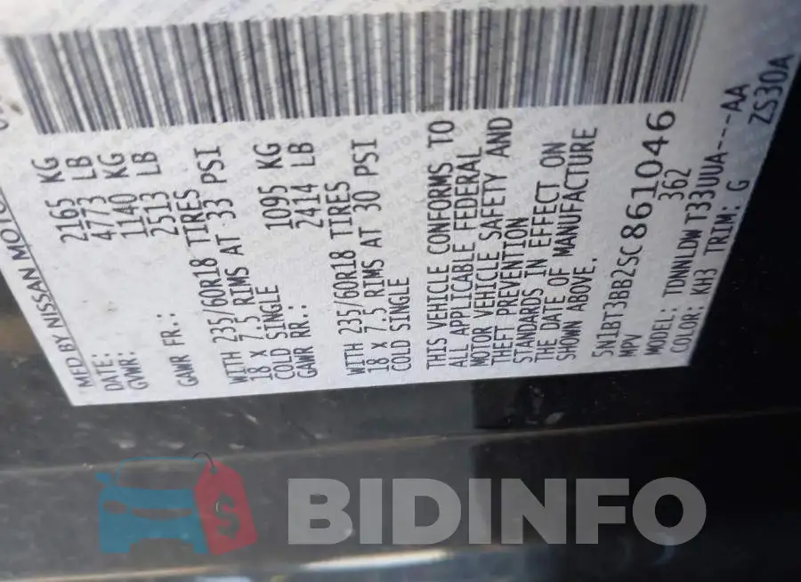 5N1BT3BB2SC861046 Photo# 9