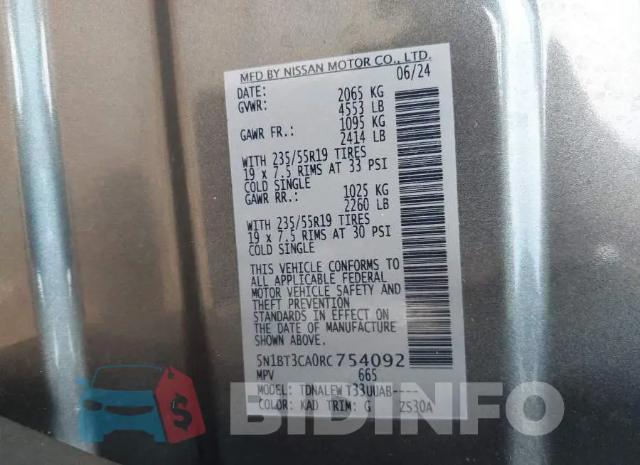 5N1BT3CA0RC754092 Photo# 9