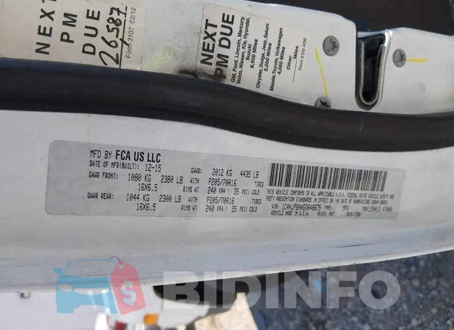 1C4NJPBAXGD648675 Photo# 9