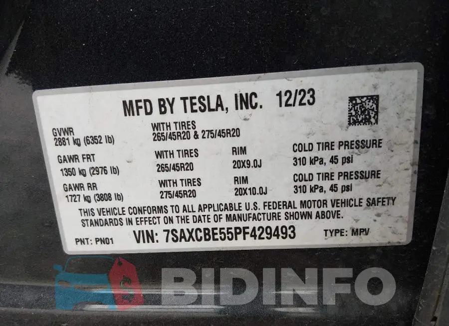 7SAXCBE55PF429493 Photo# 9